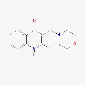 molecular formula C16H20N2O2 B258553 2,8-Dimethyl-3-(4-morpholinylmethyl)-4-quinolinol 