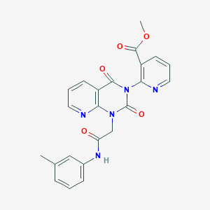 Methyl 2-[1-[2-(3-methylanilino)-2-oxoethyl]-2,4-dioxopyrido[2,3-d]pyrimidin-3-yl]pyridine-3-carboxylate