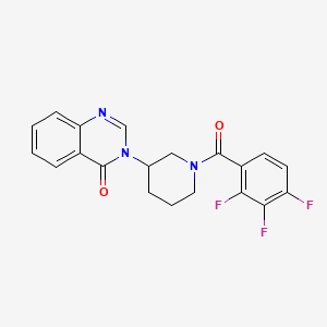 molecular formula C20H16F3N3O2 B2585541 3-(1-(2,3,4-trifluorobenzoyl)piperidin-3-yl)quinazolin-4(3H)-one CAS No. 2034534-67-1