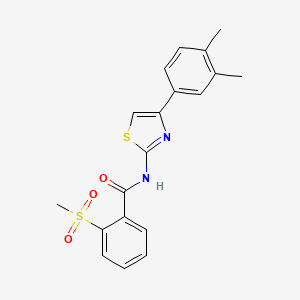 N-(4-(3,4-dimethylphenyl)thiazol-2-yl)-2-(methylsulfonyl)benzamide