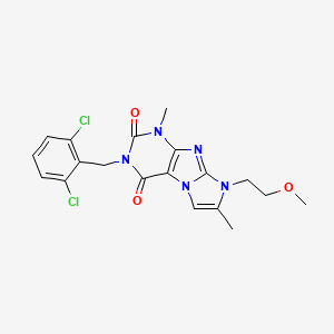 2-[(2,6-Dichlorophenyl)methyl]-6-(2-methoxyethyl)-4,7-dimethylpurino[7,8-a]imidazole-1,3-dione