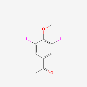 molecular formula C10H10I2O2 B2585580 1-(4-Ethoxy-3,5-diiodophenyl)ethanone CAS No. 313550-43-5
