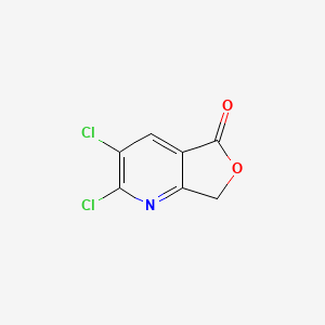 molecular formula C7H3Cl2NO2 B2585586 2,3-ジクロロ-5H,7H-フロ[3,4-b]ピリジン-5-オン CAS No. 1803589-33-4