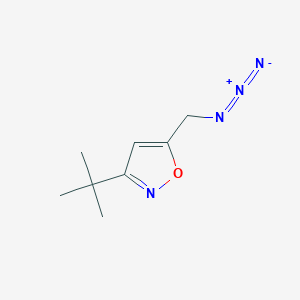 molecular formula C8H12N4O B2585592 5-(Azidomethyl)-3-tert-butyl-1,2-oxazole CAS No. 1480083-18-8