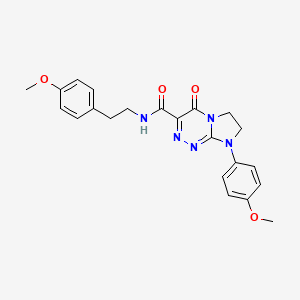 N-(4-methoxyphenethyl)-8-(4-methoxyphenyl)-4-oxo-4,6,7,8-tetrahydroimidazo[2,1-c][1,2,4]triazine-3-carboxamide