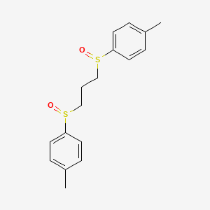 molecular formula C17H20O2S2 B2585596 (4-Methylphenyl){3-[(4-methylphenyl)sulfinyl]propyl}oxo-lambda~4~-sulfane CAS No. 339010-89-8