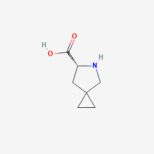 molecular formula C7H11NO2 B2585603 (R)-5-氮杂螺[2.4]庚烷-6-羧酸 CAS No. 152723-56-3