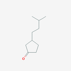 molecular formula C10H18O B2585612 3-(3-Methylbutyl)cyclopentan-1-one CAS No. 53002-96-3