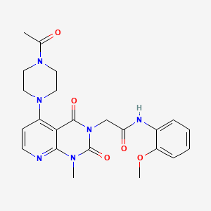 2-(5-(4-acetylpiperazin-1-yl)-1-methyl-2,4-dioxo-1,2-dihydropyrido[2,3-d]pyrimidin-3(4H)-yl)-N-(2-methoxyphenyl)acetamide