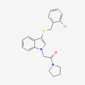 3-[(2-chlorobenzyl)thio]-1-(2-oxo-2-pyrrolidin-1-ylethyl)-1H-indole