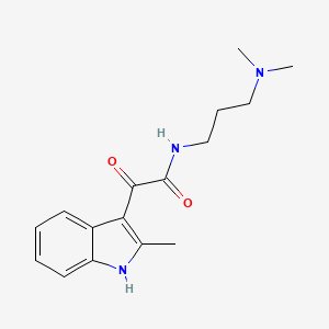 N-(3-(dimethylamino)propyl)-2-(2-methyl-1H-indol-3-yl)-2-oxoacetamide