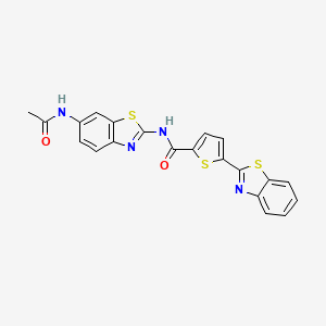 N-(6-acetamidobenzo[d]thiazol-2-yl)-5-(benzo[d]thiazol-2-yl)thiophene-2-carboxamide