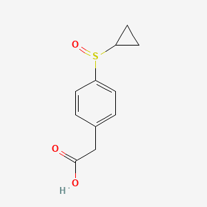 2-[4-(Cyclopropanesulfinyl)phenyl]acetic acid