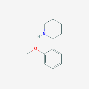 molecular formula C12H17NO B2585660 2-(2-甲氧苯基)哌啶 CAS No. 118577-00-7