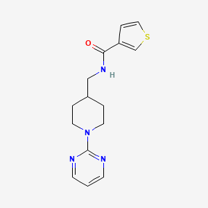 N-((1-(pyrimidin-2-yl)piperidin-4-yl)methyl)thiophene-3-carboxamide