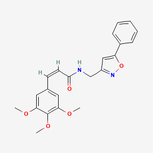 (Z)-N-((5-phenylisoxazol-3-yl)methyl)-3-(3,4,5-trimethoxyphenyl)acrylamide