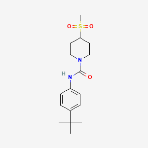 N-(4-(tert-butyl)phenyl)-4-(methylsulfonyl)piperidine-1-carboxamide