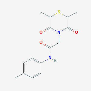 2-(2,6-dimethyl-3,5-dioxothiomorpholin-4-yl)-N-(4-methylphenyl)acetamide