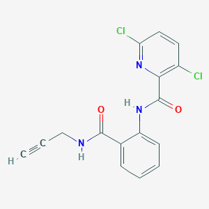 3,6-dichloro-N-{2-[(prop-2-yn-1-yl)carbamoyl]phenyl}pyridine-2-carboxamide