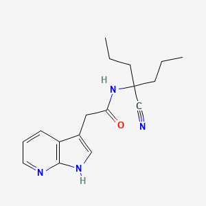 N-(1-cyano-1-propylbutyl)-2-{1H-pyrrolo[2,3-b]pyridin-3-yl}acetamide
