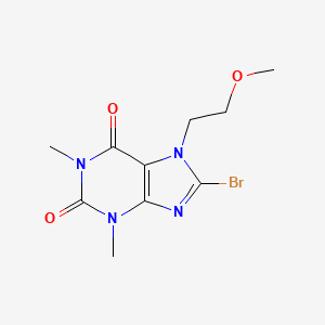 8-bromo-7-(2-methoxyethyl)-1,3-dimethyl-3,7-dihydro-1H-purine-2,6-dione