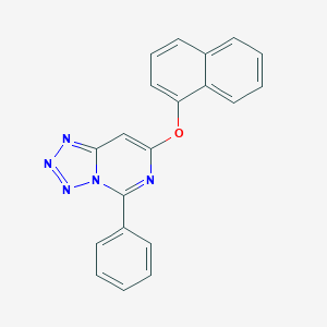 molecular formula C20H13N5O B258570 7-Naphthalen-1-yloxy-5-phenyltetrazolo[1,5-c]pyrimidine 