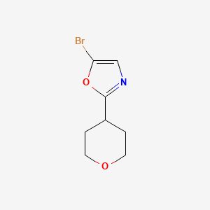 5-Bromo-2-(oxan-4-yl)-1,3-oxazole