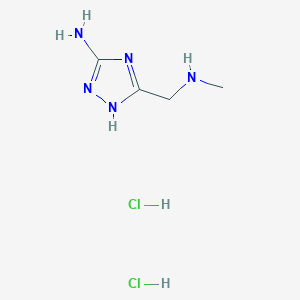 5-(Methylaminomethyl)-1H-1,2,4-triazol-3-amine;dihydrochloride