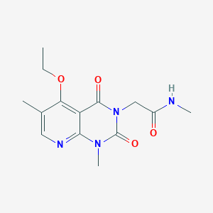 2-(5-ethoxy-1,6-dimethyl-2,4-dioxo-1,2-dihydropyrido[2,3-d]pyrimidin-3(4H)-yl)-N-methylacetamide