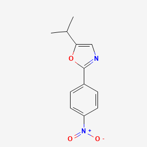 2-(4-Nitrophenyl)-5-(propan-2-yl)-1,3-oxazole