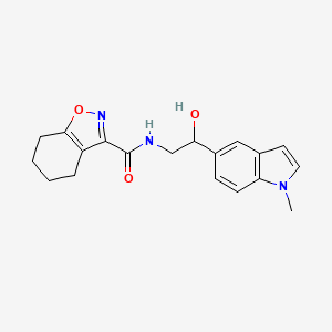 N-(2-hydroxy-2-(1-methyl-1H-indol-5-yl)ethyl)-4,5,6,7-tetrahydrobenzo[d]isoxazole-3-carboxamide
