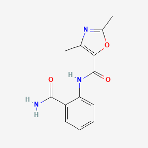 N-(2-carbamoylphenyl)-2,4-dimethyloxazole-5-carboxamide