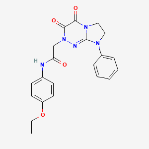 2-(3,4-dioxo-8-phenyl-3,4,7,8-tetrahydroimidazo[2,1-c][1,2,4]triazin-2(6H)-yl)-N-(4-ethoxyphenyl)acetamide