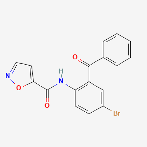 N-(2-benzoyl-4-bromophenyl)isoxazole-5-carboxamide