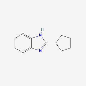 molecular formula C12H14N2 B2585755 2-Cyclopentyl-1H-benzimidazole CAS No. 91565-71-8