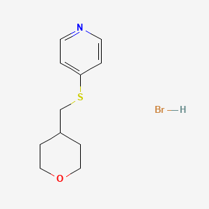 4-(((tetrahydro-2H-pyran-4-yl)methyl)thio)pyridine hydrobromide