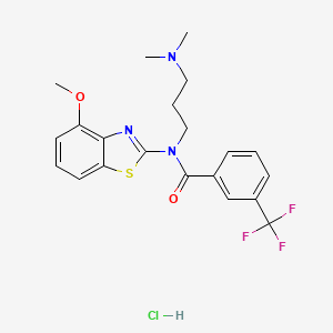 N-(3-(dimethylamino)propyl)-N-(4-methoxybenzo[d]thiazol-2-yl)-3-(trifluoromethyl)benzamide hydrochloride