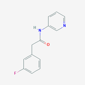 molecular formula C13H11FN2O B258578 2-(3-fluorophenyl)-N-pyridin-3-ylacetamide 
