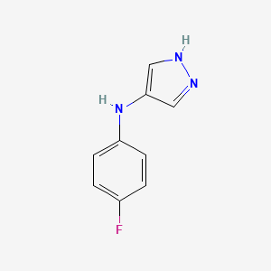 molecular formula C9H8FN3 B2585786 N-(4-fluorophenyl)-1H-pyrazol-4-amine CAS No. 2060046-15-1