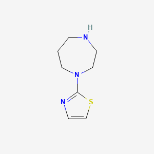 molecular formula C8H13N3S B2585789 1-(1,3-Thiazol-2-yl)-1,4-diazepane CAS No. 868065-15-0
