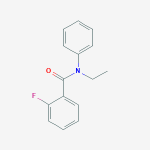 molecular formula C15H14FNO B258579 N-ethyl-2-fluoro-N-phenylbenzamide 
