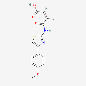 (Z)-4-((4-(4-methoxyphenyl)thiazol-2-yl)amino)-3-methyl-4-oxobut-2-enoic acid