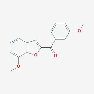molecular formula C17H14O4 B258582 7-Methoxy-2-(3-methoxybenzoyl)benzofuran 