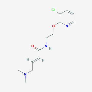 (E)-N-[2-(3-Chloropyridin-2-yl)oxyethyl]-4-(dimethylamino)but-2-enamide
