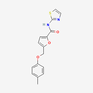 5-[(4-methylphenoxy)methyl]-N-(1,3-thiazol-2-yl)furan-2-carboxamide