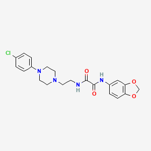 N1-(benzo[d][1,3]dioxol-5-yl)-N2-(2-(4-(4-chlorophenyl)piperazin-1-yl)ethyl)oxalamide