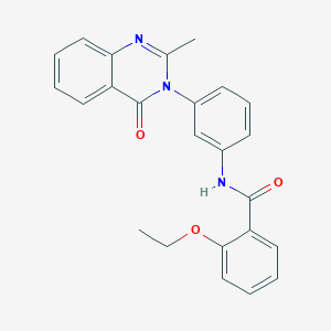 molecular formula C24H21N3O3 B2585860 2-ethoxy-N-[3-(2-methyl-4-oxoquinazolin-3-yl)phenyl]benzamide CAS No. 898428-59-6