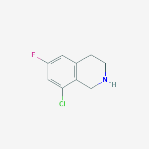 molecular formula C9H9ClFN B2585870 8-Chloro-6-fluoro-1,2,3,4-tetrahydroisoquinoline CAS No. 1692252-63-3