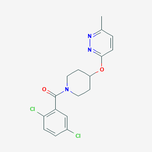 molecular formula C17H17Cl2N3O2 B2585875 (2,5-Dichlorophenyl)(4-((6-methylpyridazin-3-yl)oxy)piperidin-1-yl)methanone CAS No. 1797856-33-7