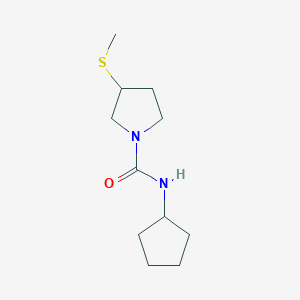 N-cyclopentyl-3-(methylsulfanyl)pyrrolidine-1-carboxamide